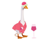 Outfit for Giddy the Metal Porch Goose Relaxation Time