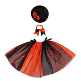 Outfit for Giddy the Metal Porch Goose Midnight Witch with Tutu and Hat