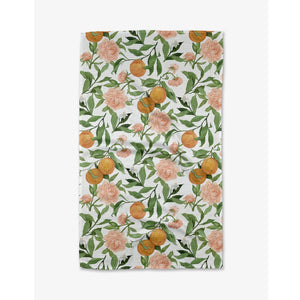 Geometry Kitchen Tea Towel 18" x 30" A Peony For Your Thoughts