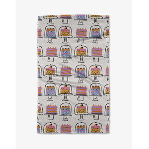 Geometry Kitchen Tea Towel 18" x 30" Cakes In The Window