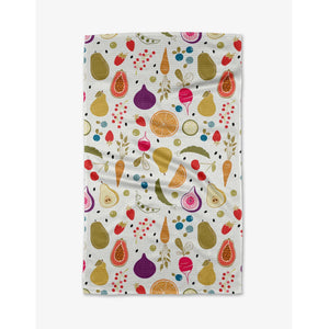Geometry Kitchen Tea Towel 18" x 30" Farmers Market