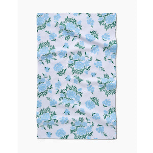 Geometry Kitchen Tea Towel 18" x 30" Plumbago