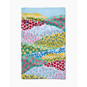 Geometry Kitchen Tea Towel 18" x 30" Spring Fields
