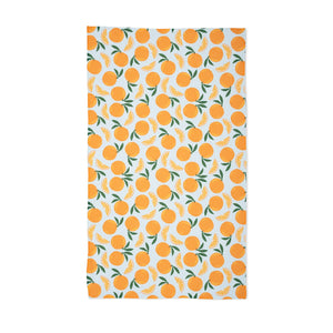 Geometry Kitchen Tea Towel 18" x 30" Sweet Orange