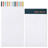 Hallmark Tailored Plaid Memo Pads in Desk Caddy, Set of 2