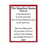 The Smallest Santa Glass Token Charm