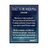 Ticket to the North Pole Token Charm