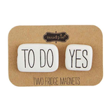 Bistro Fridge Magnets Set of 2 - To Do Yes