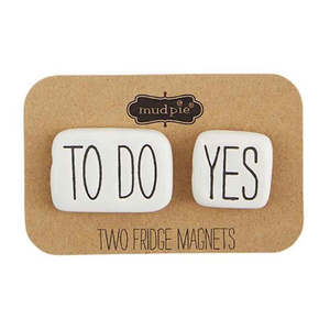 Bistro Fridge Magnets Set of 2 - To Do Yes