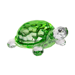 Green Lucky Turtle Acrylic Figurine 2.5"