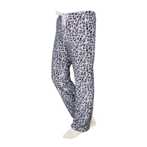 Velvety Fleece Cozy Pink Leopard PJ Bottoms
