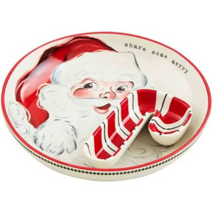 Vintage Santa Chip Dip Set