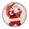 Vintage Santa with Gift Sack 8" Ceramic Plate