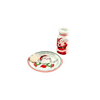Vintage Santa Milk And Cookie Set