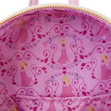 Loungefly Disney Sleeping Beauty Princess Lenticular Mini Backpack Inside