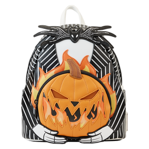 Loungefly Disney Nightmare Before Christmas Jack Pumpkin Glow Head Mini Backpack