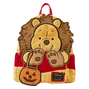Winnie the Pooh Halloween Costume Plush Cosplay Mini Backpack (Front)