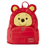 Winnie the Pooh Rainy Day Puffer Jacket Cosplay Mini Backpack (Front)