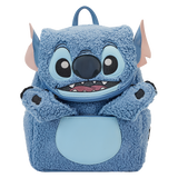 Stitch Plush Sherpa Cosplay Mini Backpack (Front with arms out)