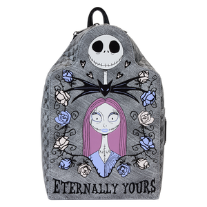Loungefly Nightmare Before Christmas Jack & Sally Enternally Yours Tombstone Mini Backpack