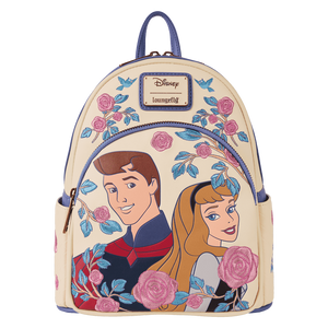 Loungefly Sleeping Beauty Princess Aurora & Prince Phillip Floral Mini Backpack