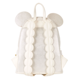 Loungefly Minnie Mouse Iridescent Lace Wedding Mini Backpack