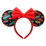 Loungefly Mickey & Friends Classic All-Over Print Mini Backpack With Ear Headband