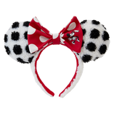 Loungefly Minnie Mouse Rocks the Dots Classic Sherpa Ear Headband