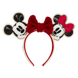 Loungefly Disney Mickey & Minnie Knit Bow Holiday Ear Headband