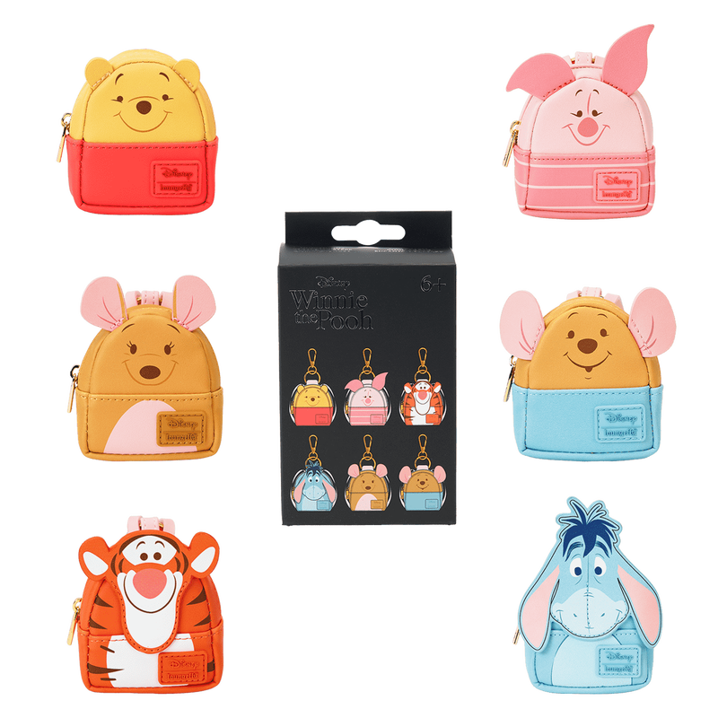 【Loungefly】Winnie The Pooh & Friends Mini BackpackKeychain Loungefly Winnie The Pooh & Friends Cosplay Mystery Mini