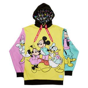 Disney100 Mickey & Friends Classic Color Block Unisex Hoodie