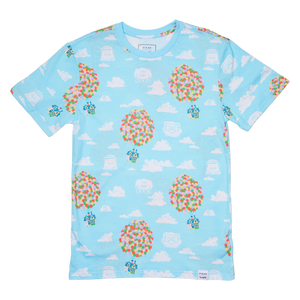 Loungefly Pixar Up 15th Anniversary Balloon House All-Over Print Unisex Tee