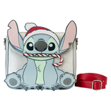 Loungefly Stitch Holiday Glitter Crossbody Bag