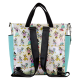 Disney100 Mickey & Friends Classic All-Over Print Iridescent Convertible Backpack & Tote Bag (Back)