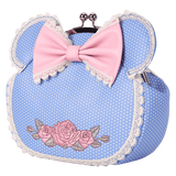 Loungefly Minnie Mouse Floral and Lace Kisslock Crossbody Bag