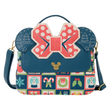 Loungefly Disney Mickey and Minnie Holiday Crossbody Bag