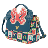 Loungefly Disney Mickey and Minnie Holiday Crossbody Bag
