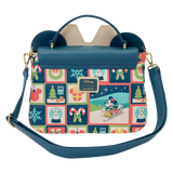 Loungefly Disney Mickey and Minnie Holiday Crossbody Bag