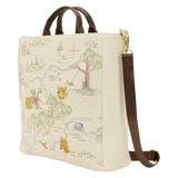 Loungefly Winnie the Pooh Hundred Acre Wood Tote Pin Trader Crossbody Bag