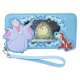 Loungefly Cinderella Lenticular Princess Series Zip Around Wristlet Wallet