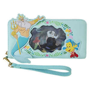 Loungefly The Little Mermaid Ariel Princess Lenticular Zip Around Wallet