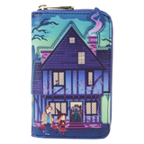 Loungefly Disney Hocus Pocus Sanderson Sisters’ House Glow Zip Around Wallet Front Side