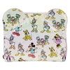 Disney100 Mickey & Friends Classic All-Over Print Iridescent Zip Around Wallet (Front)