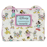 Disney100 Mickey & Friends Classic All-Over Print Iridescent Zip Around Wallet (Back)
