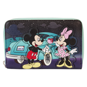 Loungefly Mickey & Minnie Date Night Drive-In Zip Around Wallet