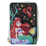 Loungefly Disney The Little Mermaid 35th Anniversary Life is the Bubbles Accordion Zip Around Wallet