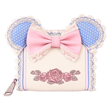 Loungefly Minnie Mouse Floral and Lace Zip Around Wallet