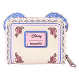 Loungefly Minnie Mouse Floral and Lace Zip Around Wallet