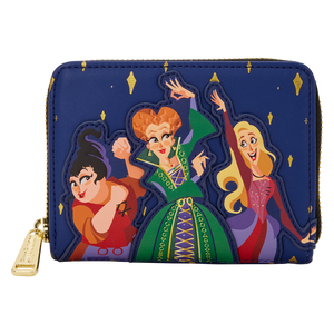 Loungefly Disney Hocus Pocus Sanderson Sisters Night Sky Zip Around Wallet