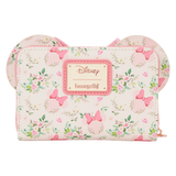 Loungefly Disney Minnie Mouse Floral All-Over Print Zip Around Wallet